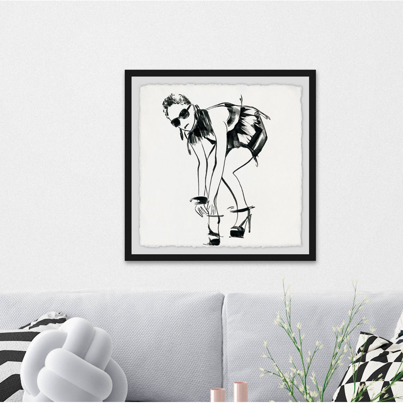 «Bend and Buckle», reproduction de peinture acrylique encadrée, H 12 po x l 12 po