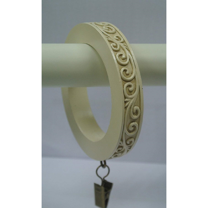 Harrelson 3.56'' Curtain Rings, Ivory