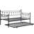 Modern Black Daybed With Trundle - Metal Construction For Dependability, Space Solution Bedroom, Quiet And Stable, Easy Assembly Included, Works Various Mattresses, 250/350 Lbs Weight Limit Bedroom