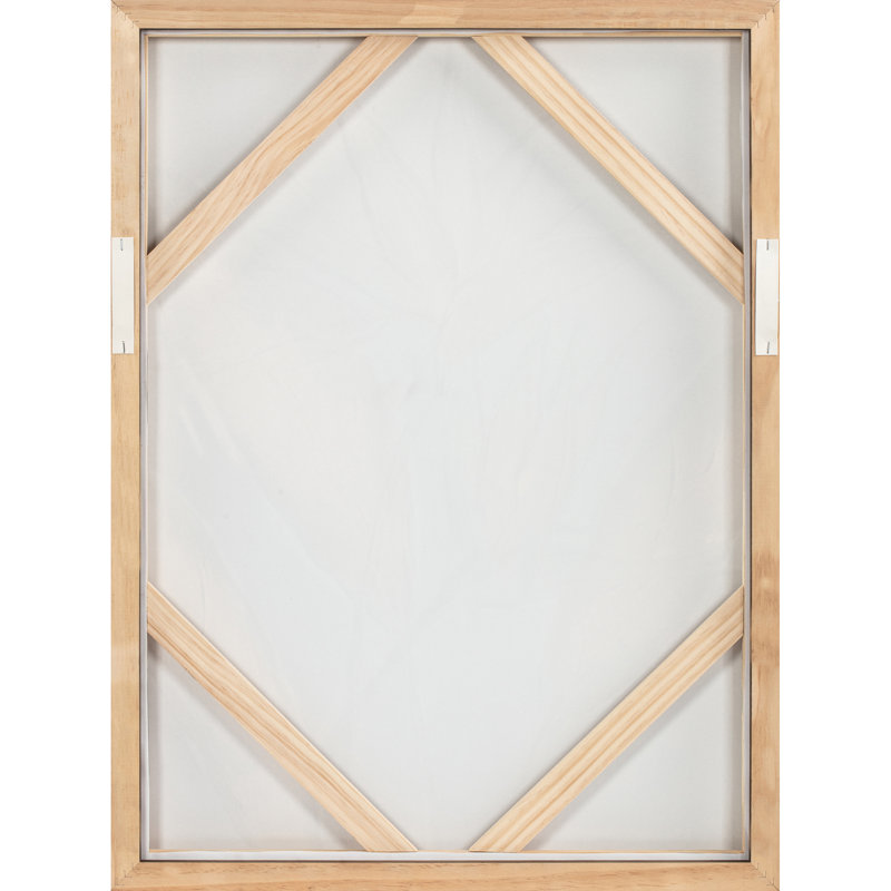 Blue and Beige Bird of Paradise Framed Painting