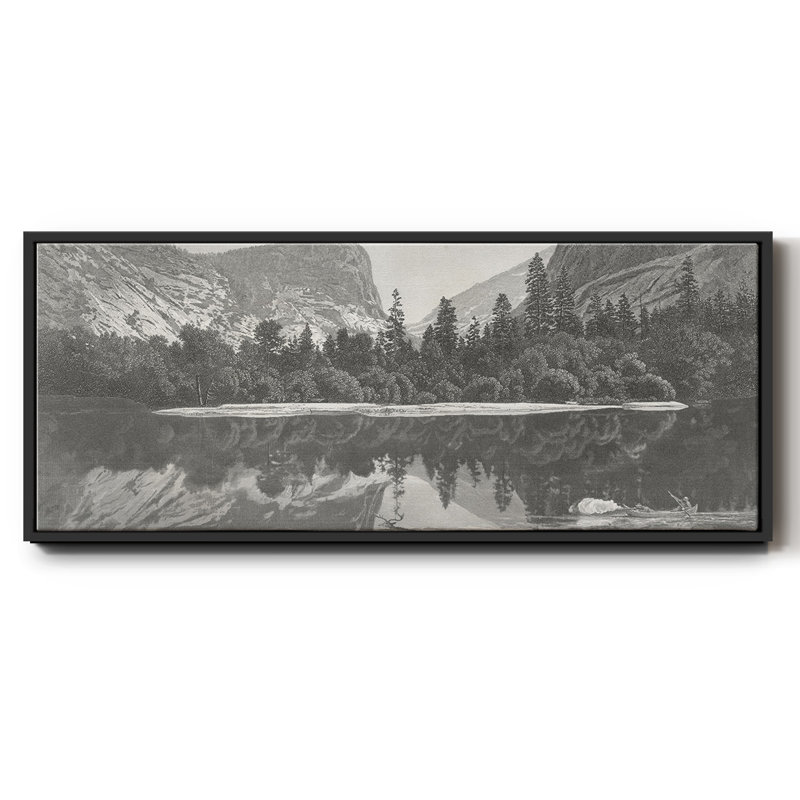 Mirror Lake, Yosemite Valley, reproduction d'art sur toile, Noir, H 8 po x l 20 po x P 1,5 po
