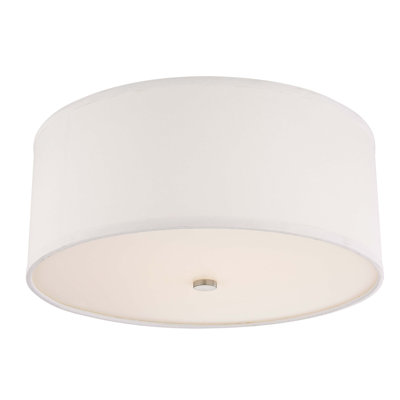 Abat-jour tambour en lin H 6,38 po