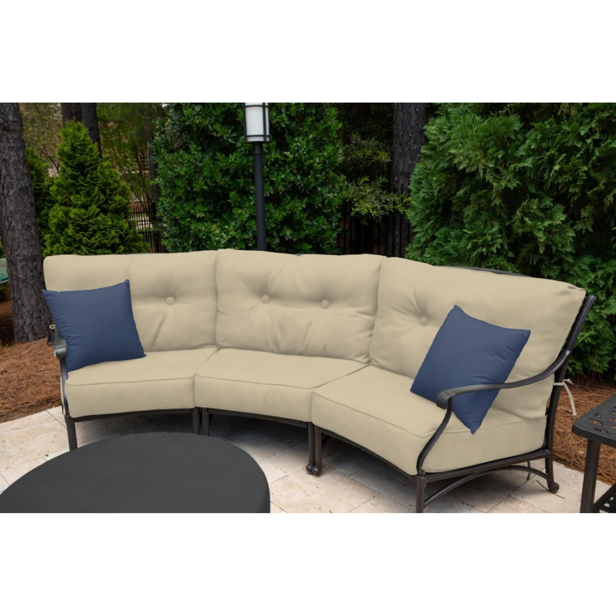  Outdoor Square Pillow Cover & Insert, Canvas Navy Sunbrella®, 18"H x 18"W