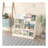 Bookshelf and Toy Storage Organizer, Multifunctional 4 Tier Wooden  Book Shelf with  Bookcase Display Stand in  Room Playroom Nursery for , ren, Toddlers