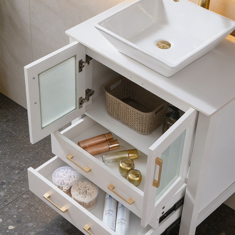 Ensemble de meuble-lavabo autoportant 30 po White Morden