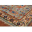 Tapis décoratif floral bleu Oushak 4 x 6