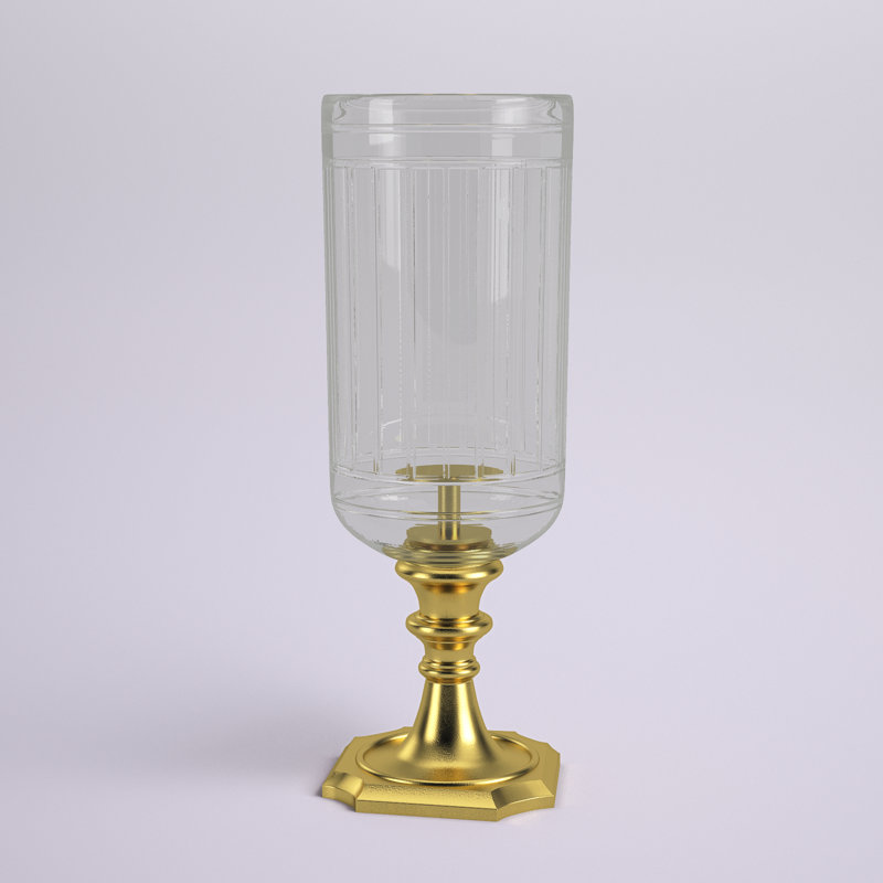 Lampe ouragan Valdosta Glam Aluminium, Or
