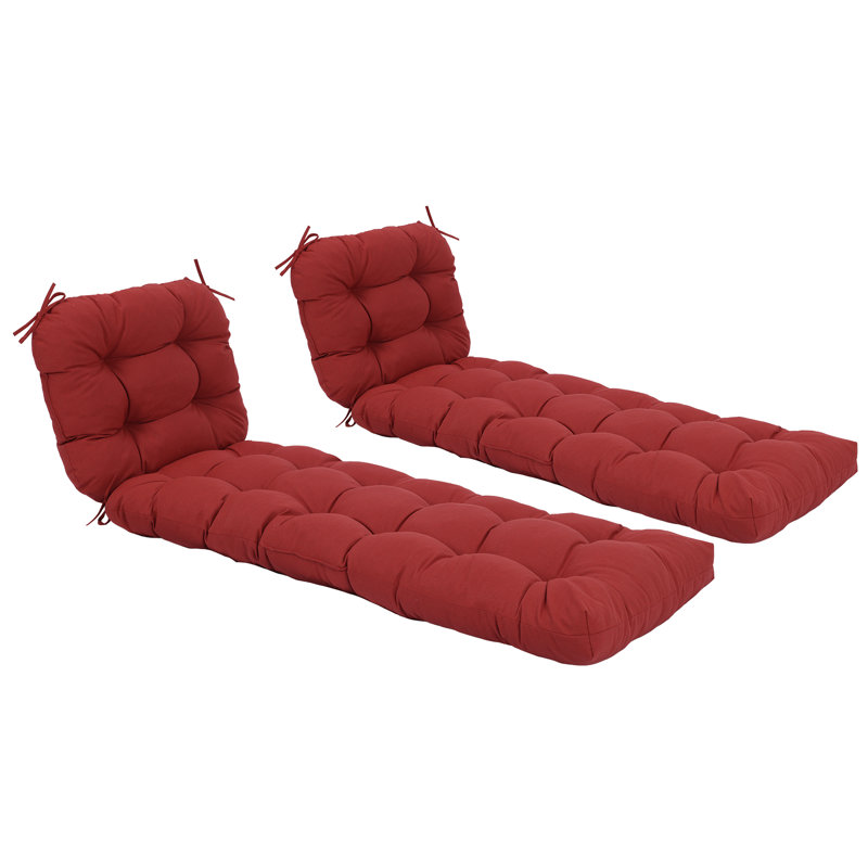 Ensemble de 2 coussins capitonnés, Red