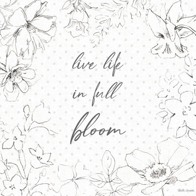 Peaceful Petals X Neutral - reproduction d'art sur toile tendue