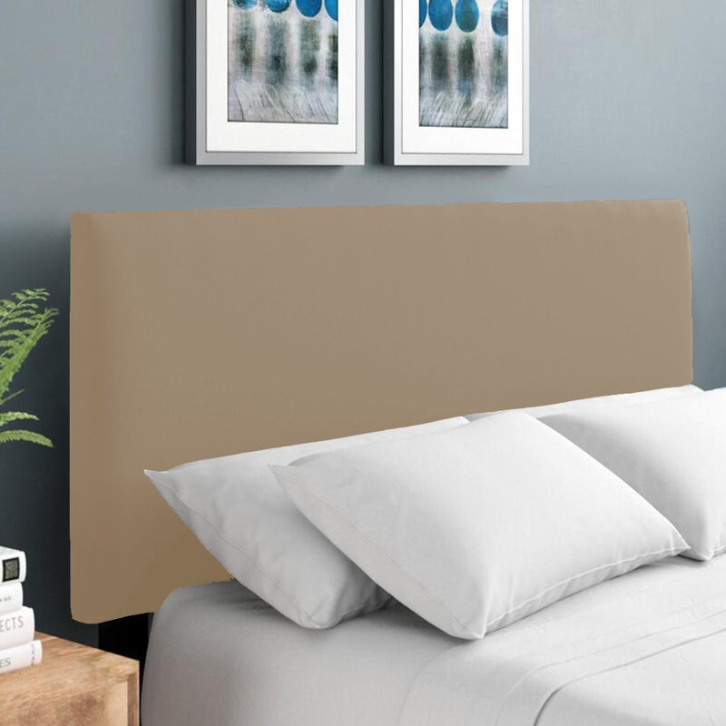 Erian Upholstered Headboard, Velvet, Double (4'6), Coffee