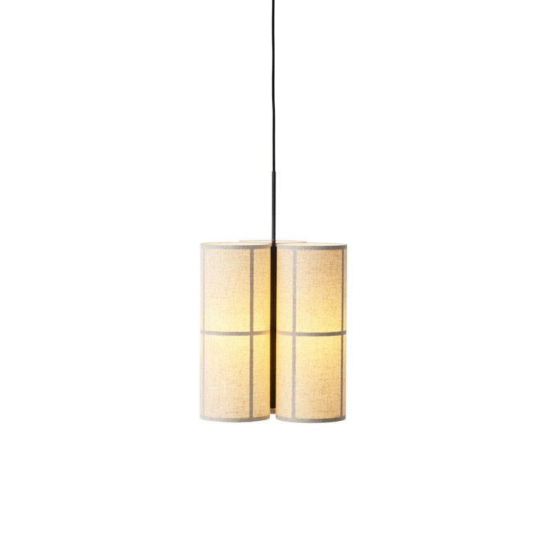 Hashira 3 - Light Pendant, 23.6" H x 14.6" W x 14.6" D, Raw