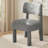 Cherry 23" Modern Fully Upholstered Dining Chair with Solid Wood Leg-1150617467