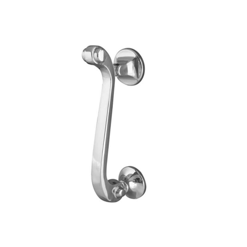 Scroll Door Knocker, Polished Chrome
