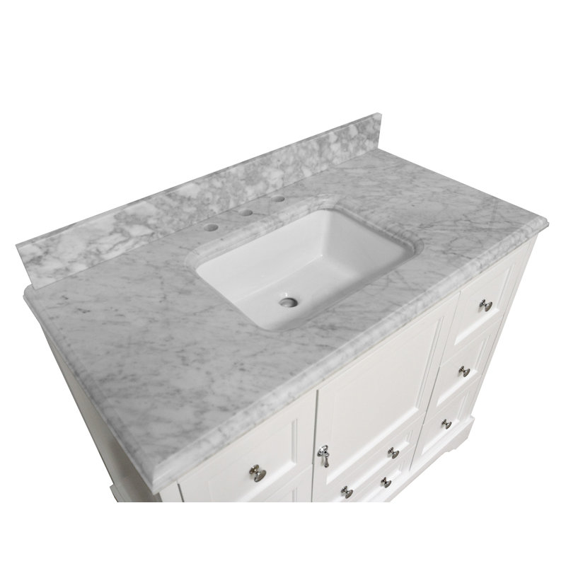 Ensemble de meuble-lavabo simple 42 po Tilford, Blanc