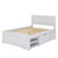 Un lit plateforme avec un tiroir et deux tablettes-302330861-302330860