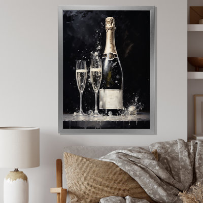 «Cuves Sparkling Champagne», reproduction sur toile