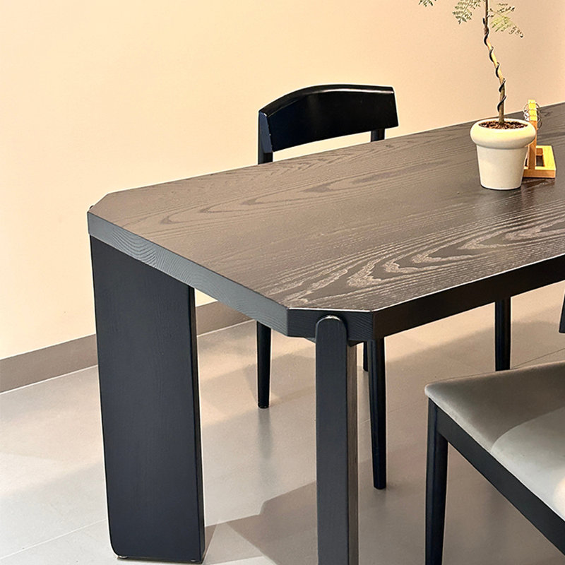 Ash Solid Wood Dining Table, 39.37" W x 102.36" L