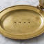 Plateau à bijoux en laiton laiton, plat à anneau ovale doré antique avec figurine papillon - Organisateur de coiffeuse pour bagues et boucles d'oreilles