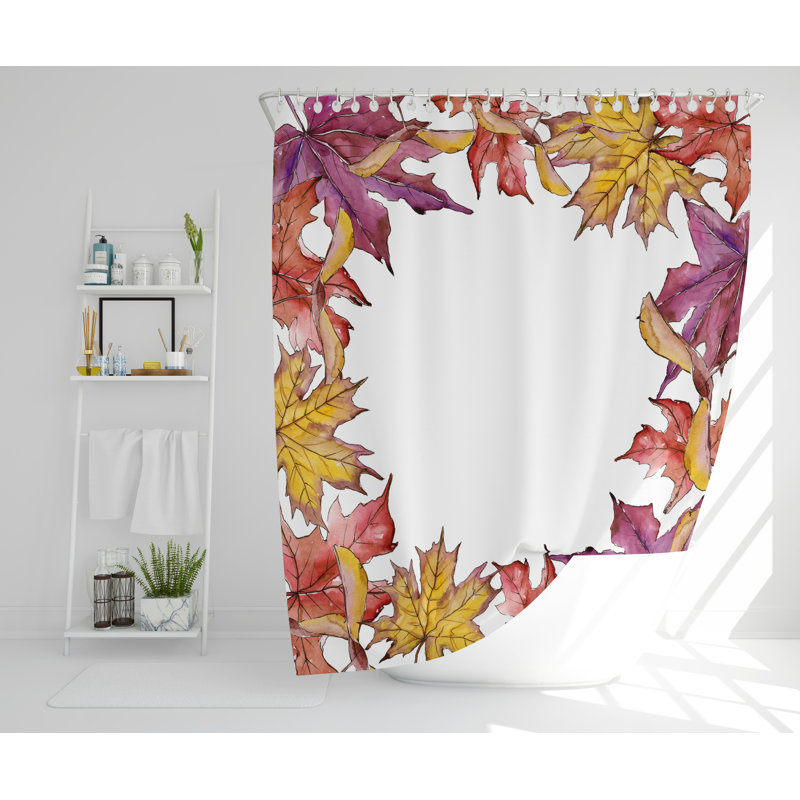 Indio 2 Piece Polyester Shower Curtain Set, 168cm H x 168cm W