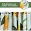180×180cm Orange Citrus Fruit Shower Curtain, Waterproof Anti-Mildew Polyester Curtain with 12 Hooks-699201520
