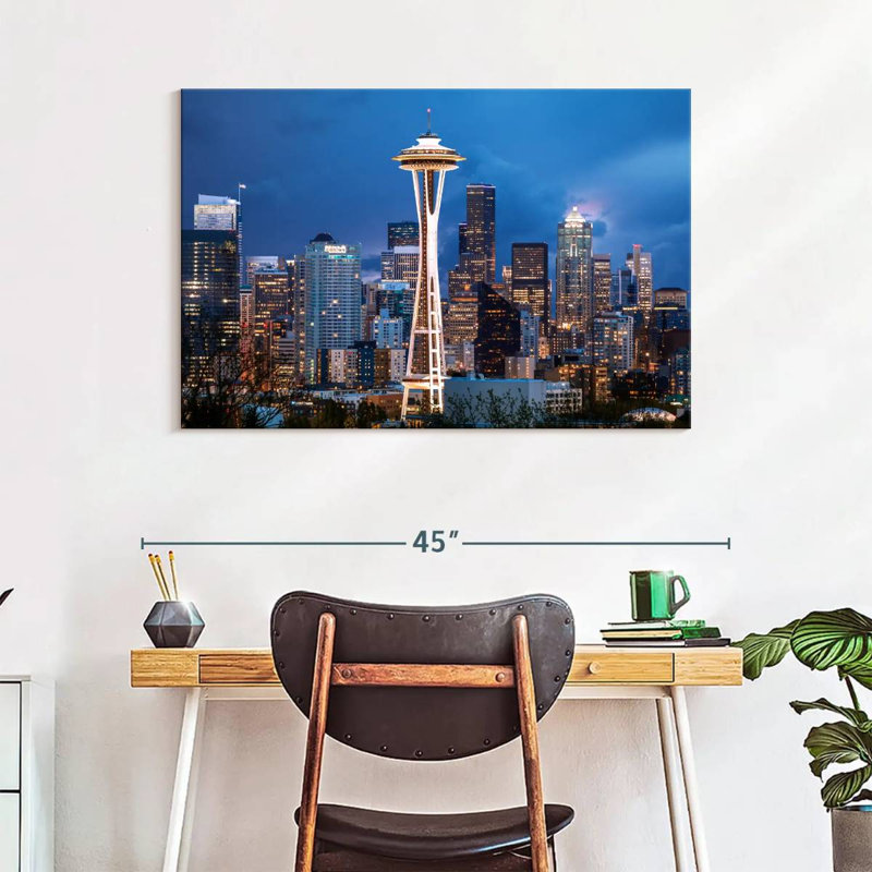 Kavia Space Needle Seattle, 26" H x 39" W