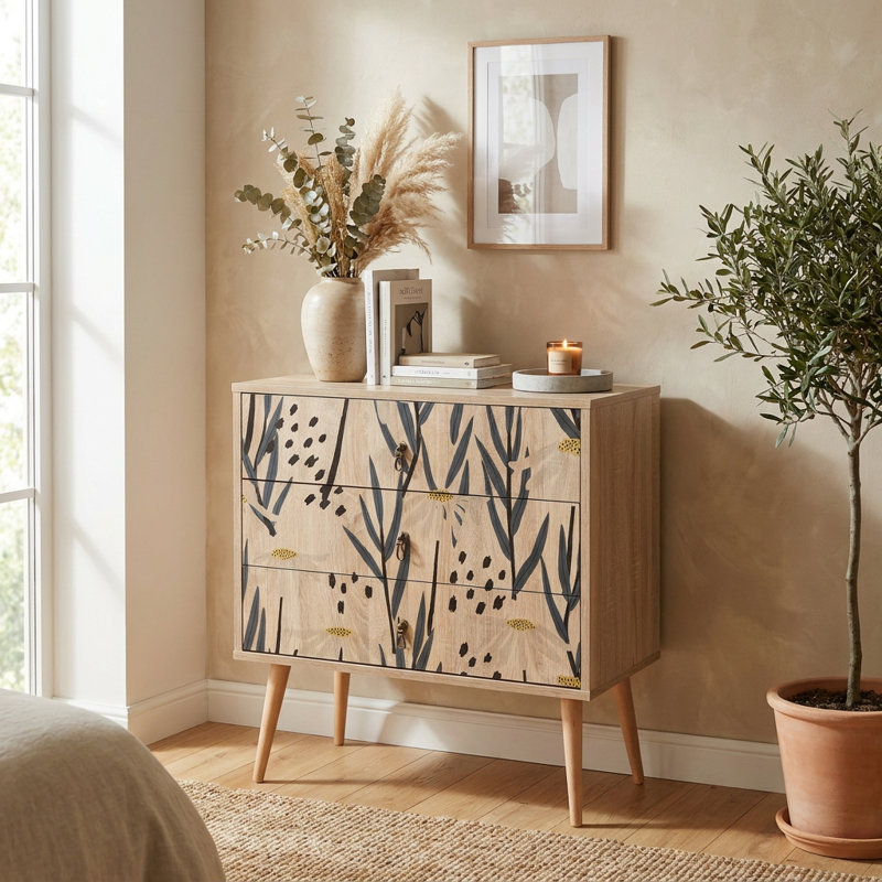 Art mural pivoine soleil levant