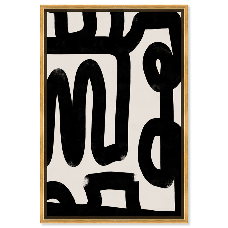Bold Brush Stroke Lines And Swirls Print by Oliver Gal, 45" H x 30" W, Wrapped Canvas