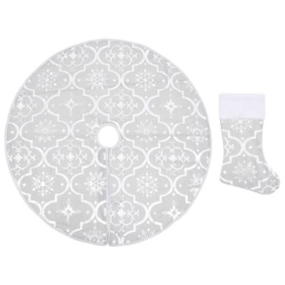Kimber Luxury Christmas Tree Skirt with Sock