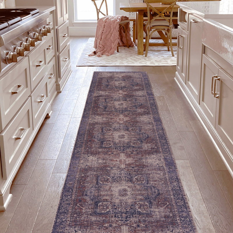 Tapis d'intérieur, tapis lavable pour le salon, bureau, Tapis de couloir 2 pi 6 po x 10 pi