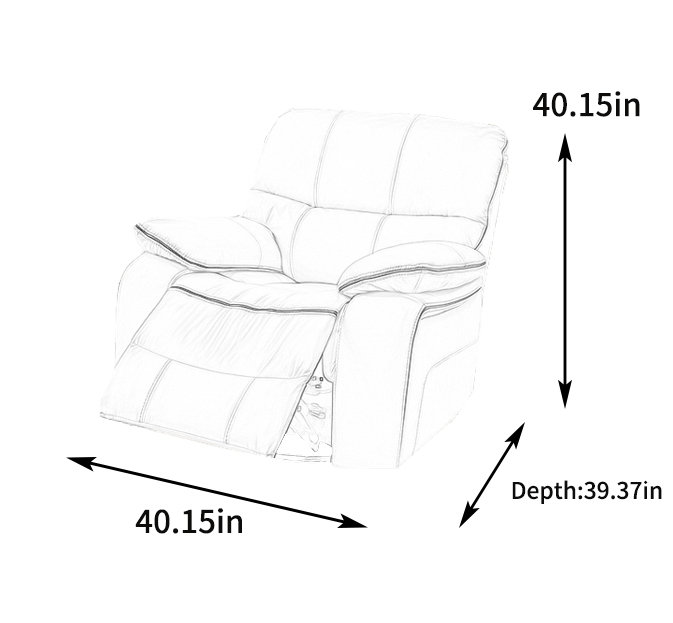 Scordato Faux Leather Recliner