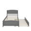Lit plateforme simple avec lit gigogne-501848698