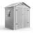 6 x 4 Ft Outdoor Resin Storage Shed with Floor Lockable Door Window Sloped Roof Garden Shed for Patio Backyard Lawn Mower Bike Tool Storage-122940976