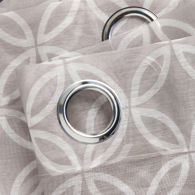 Beatriz Sheer Curtain Pair, Latte