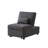 Living Room Bed Room with Grey Linen Fabric Recliner Chair Bed-834157976