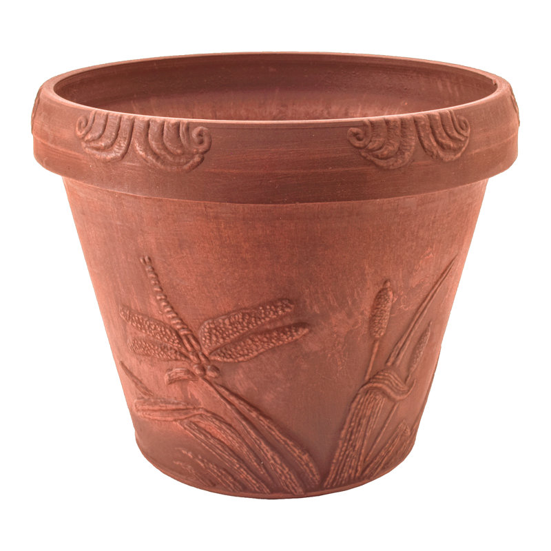 Pot à fleurs en composite Roderick, Terra Cotta