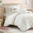 Callie Pom 100% Cotton Jacquard 4-Piece Twin Quilt Set with Throw Pillows-85481150-96372221