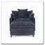 Fauteuil en chenille avec repose-pieds
