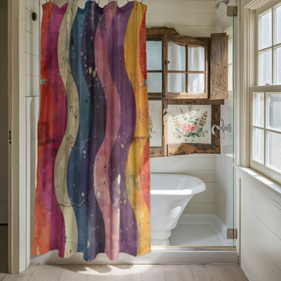 Affiche rustique - Rideau de douche Premium