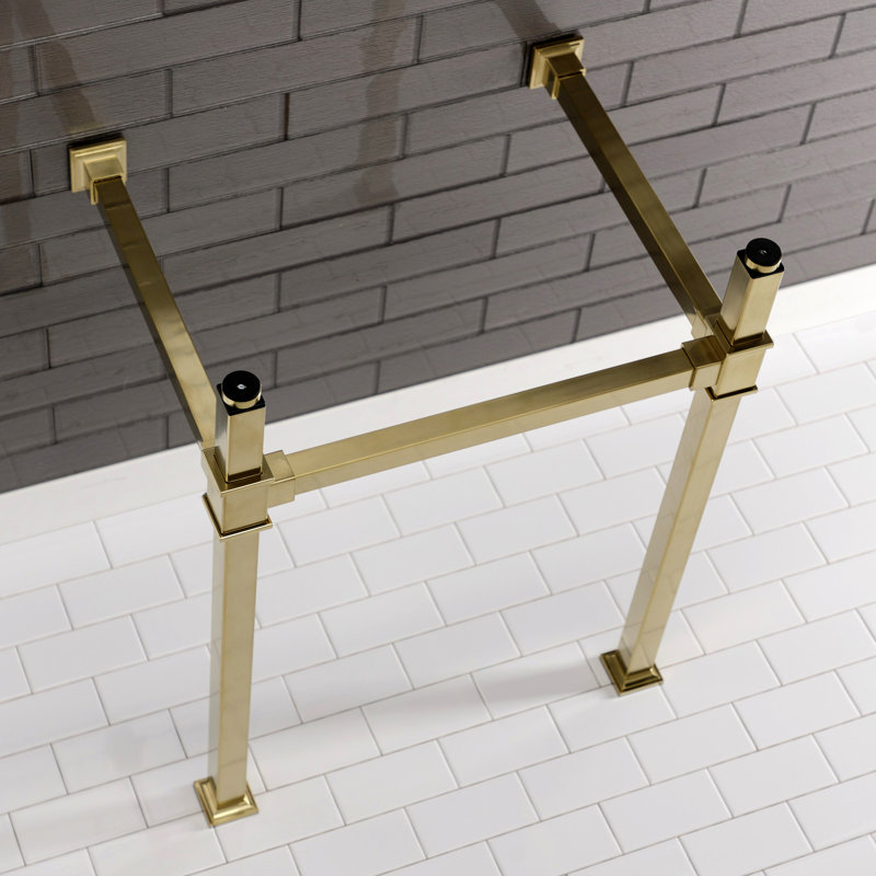 Pieds de lavabo console en acier inoxydable Kingston Brass Fauceture, Laiton brossé