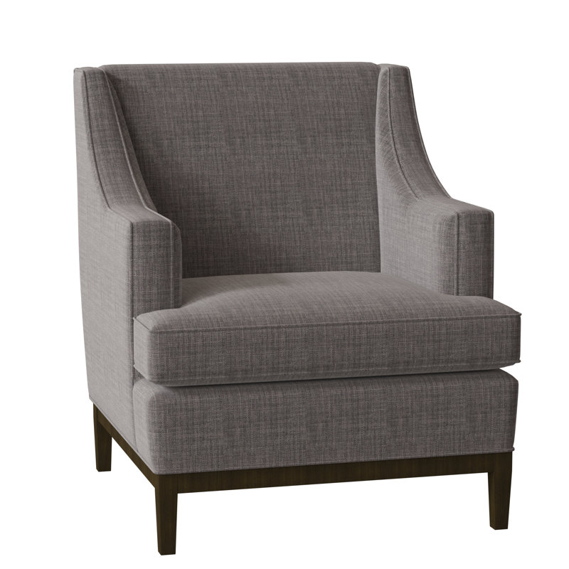 Fauteuil à coussins larges 32 po Cardiff, gris, Brun décontracté