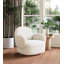 Chaise pivotante blanche
