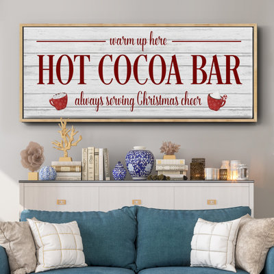 Hot Cocoa Bar - toile encadrée
