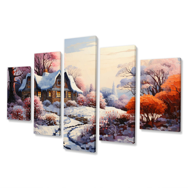 Tawnya - Paysages, art mural, salon - 5 panneaux
