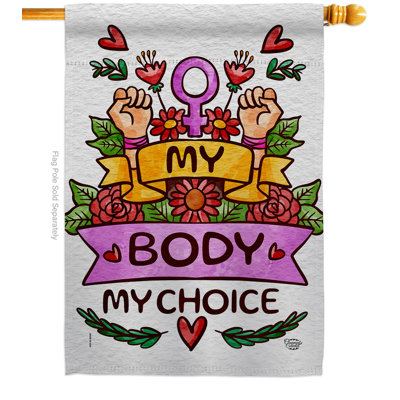 Double Sided 40'' H x 28'' W Polyester House Flag