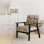 Fauteuil rembourré en velours multicolore Bird On Tree-857662697-1010955223