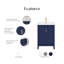 Ensemble de meuble-lavabo simple 24 po Elise-1825013828-1825013829