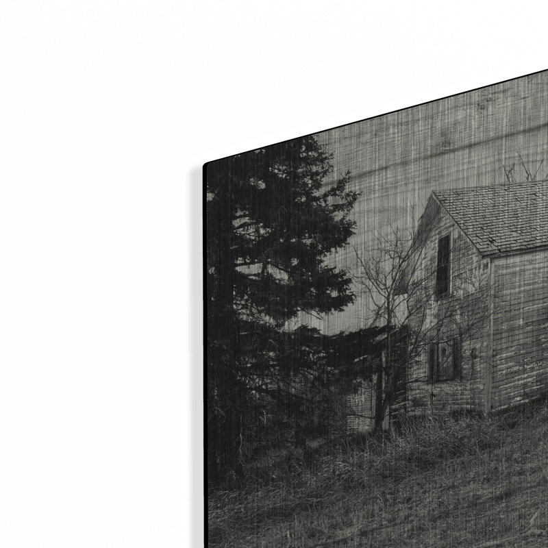 «Lost Farmstead On The Prairie 005» par Gordon Semmens, art mural en métal, H 16 po x l 24 po