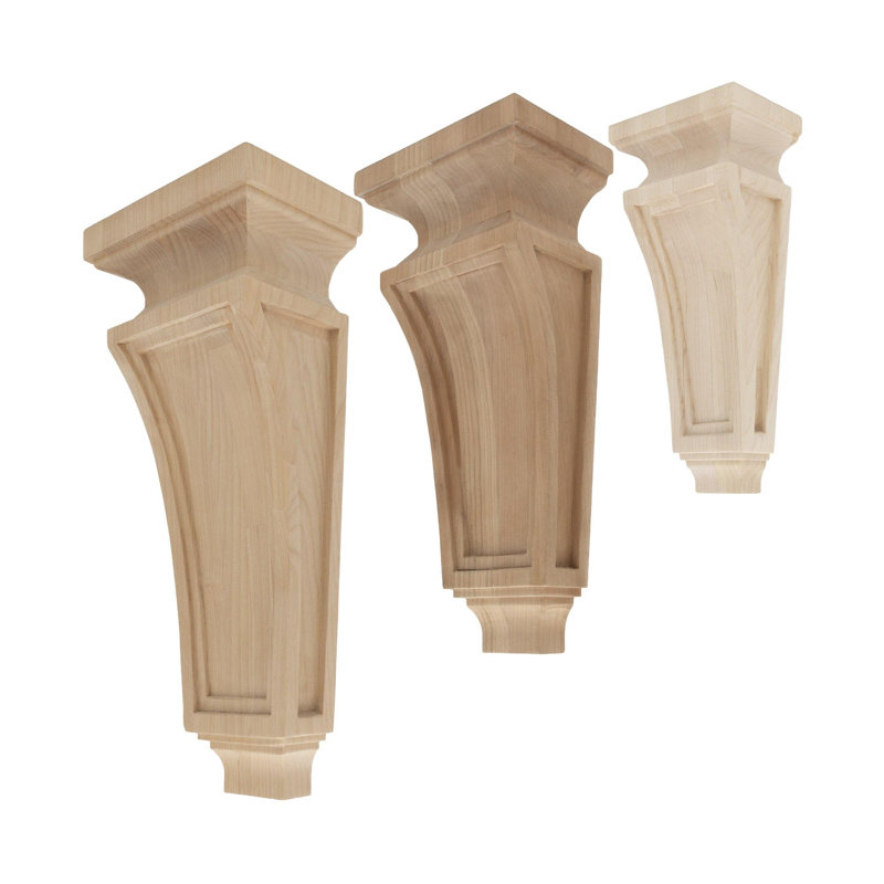RWC319 3.62'' H x 8'' W x 2.38'' D Wood Bracket / Corbel, Maple