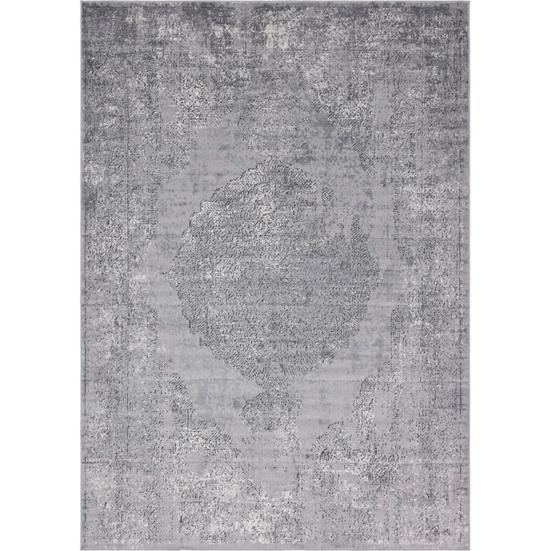 Tapis oriental gris Janousek, Rectangle 7 pi 1 po x 10 pi