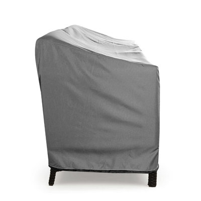 Goodman Weatherproof Patio Sofa Cover with Breathable, Durable Water-Resistant PVC Protection, Adjustable Elastic Hem, Click-Close Straps and Air Holes